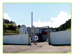 岡山市中間処理場の入口の画像